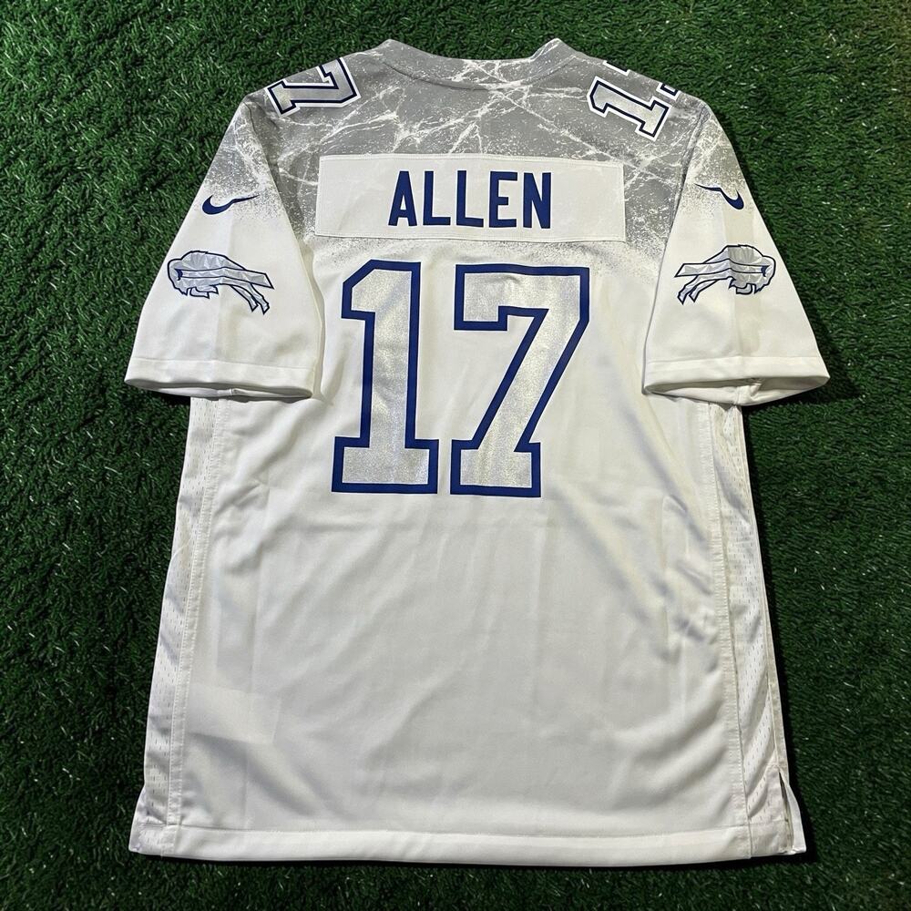 Nike Josh Allen #17 Buffalo Bills 2025 Rivalries Cold Front Jersey Men's Medium